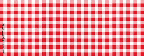 red and white checkered pattern tablecloth background texture photo