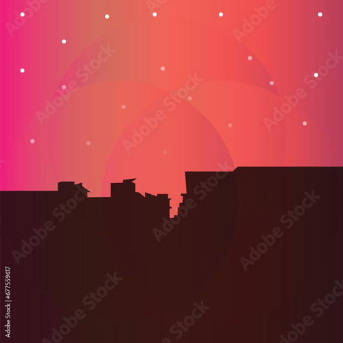 illustration of a background with stars