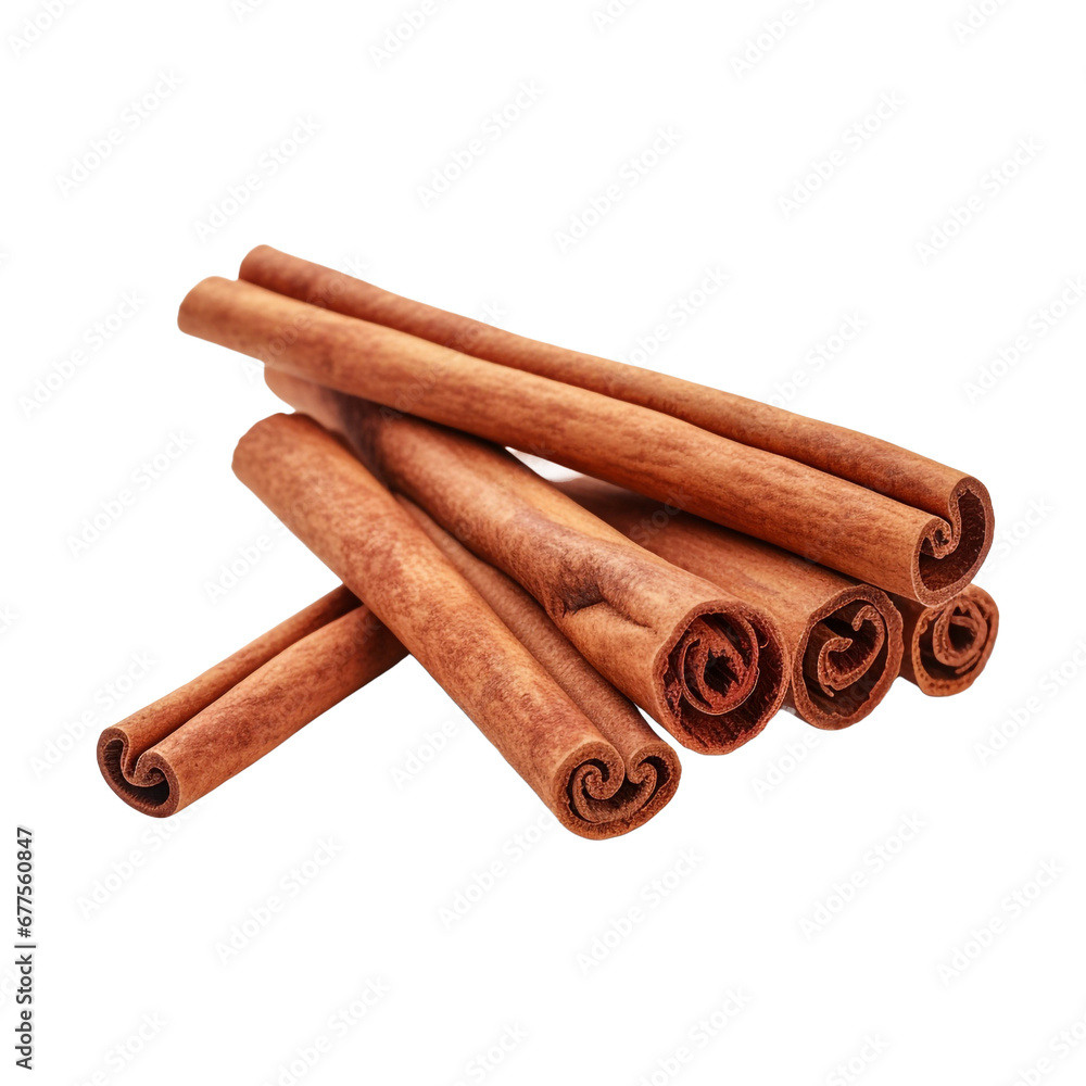 Cinnamon isolated on transparent background