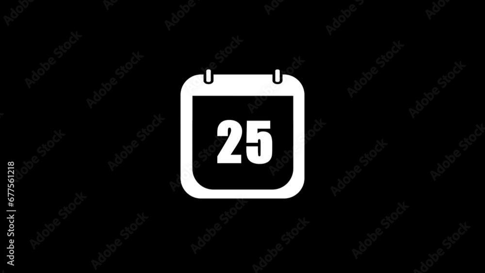 Calendar icon-day 20 animation, black and white Simple calendar with date concept background. e_14 Calendar icon-day 20 animation, black and white Simple calendar with date concept background. e_14