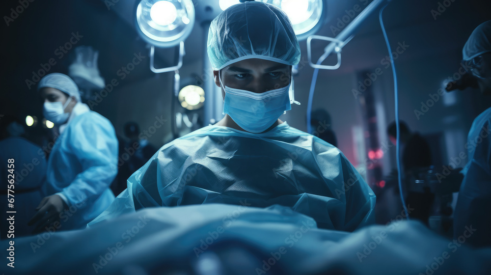 surgeon in operating room surgeon in operating room