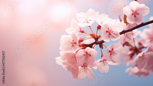 pink cherry blossoms © akarawit
