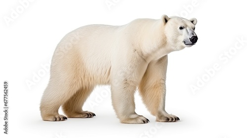 Polar bear isolate on white background