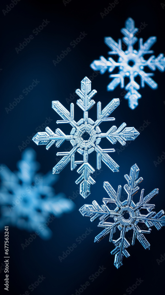 blue winter landscape background with snowflakes. blue winter landscape background with snowflakes.