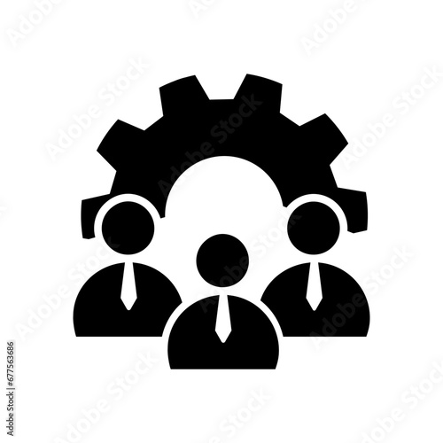 Businessman icon vector. User illustration sign. Account symbol or logo.