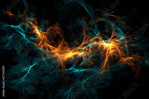 abstract fire background with smoke. 