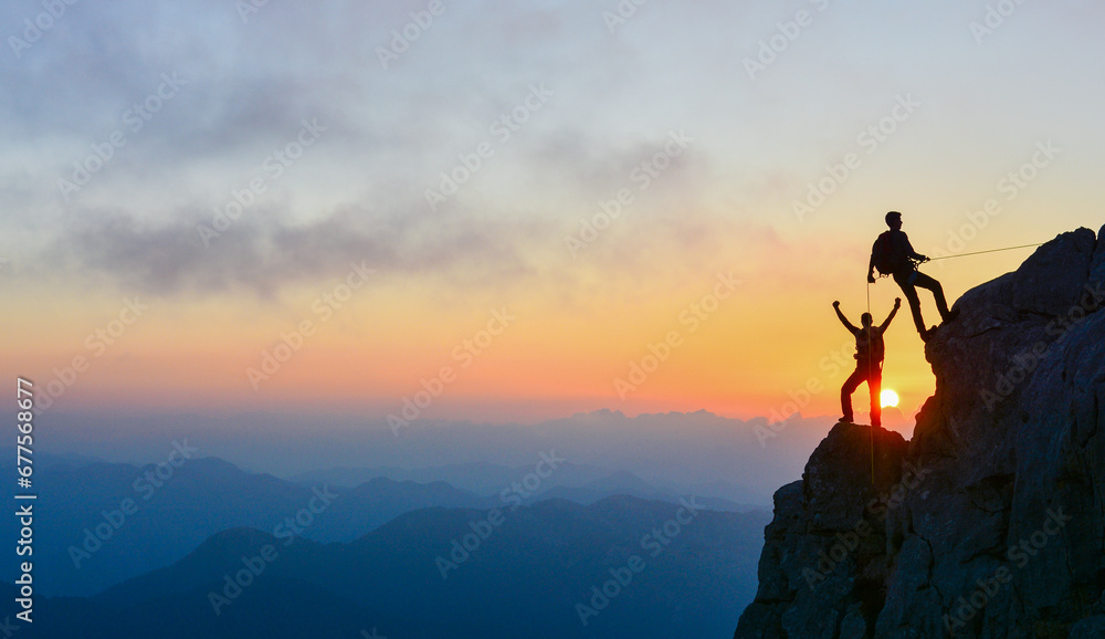Fototapeta premium Rock Climbing