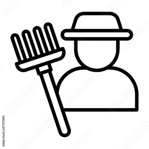 Agriculturist, rancher, grower, agriculturalist, cultivator icon and easy to edit.