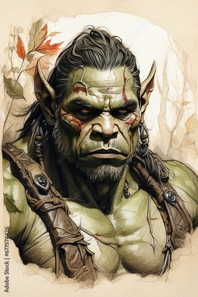 Illustration of an orc
