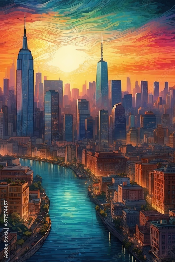 Obraz premium Urban landscape