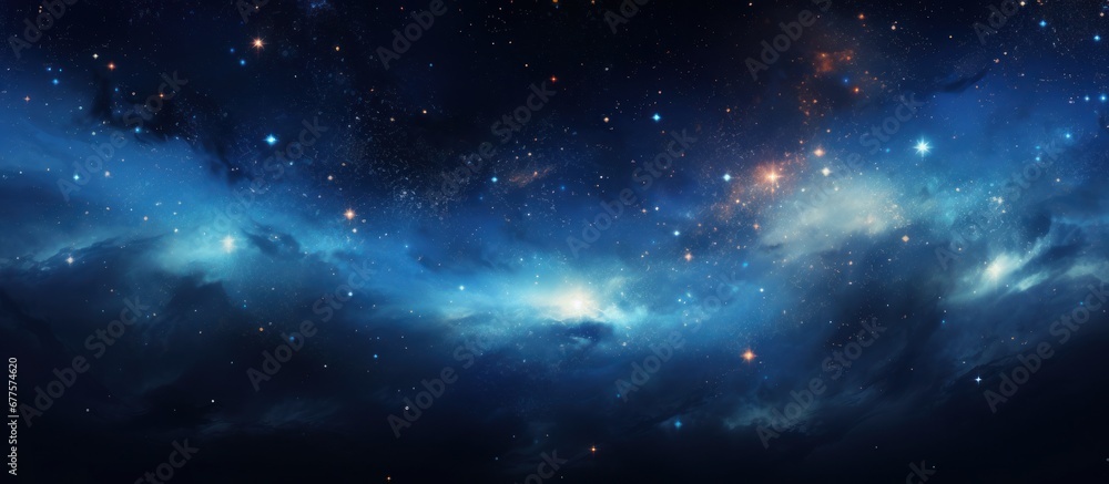 Fototapeta premium Endless galaxy. Abstract background of cosmos and stars