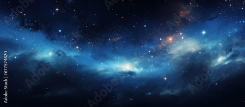Endless galaxy. Abstract background of cosmos and stars