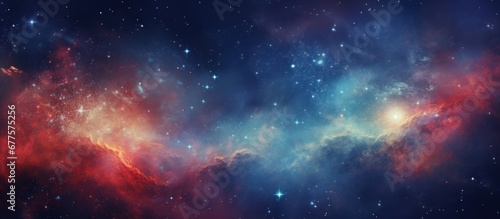 Endless galaxy. Abstract background of cosmos and stars photo