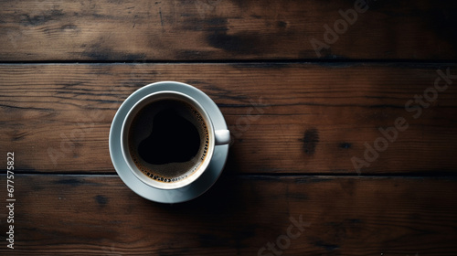 A cup of coffee is on the table. AI Generated