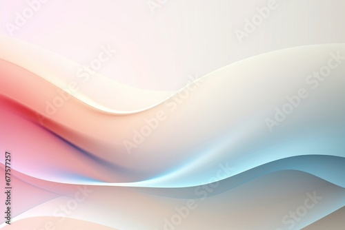Abstract soft color waved lines background, Generative AI