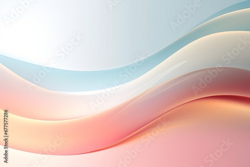 Abstract soft color waved lines background, Generative AI