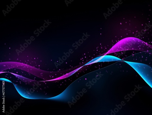 Abstract sci-fi blue and purple background, concept of digital future., AI