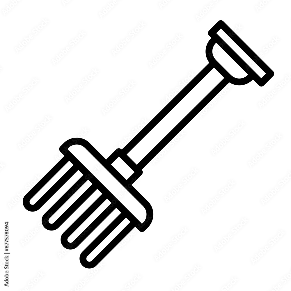 Garden tool, leaf rake, gardening implement, lawn rake, yard tool icon and easy to edit. Garden tool, leaf rake, gardening implement, lawn rake, yard tool icon and easy to edit.