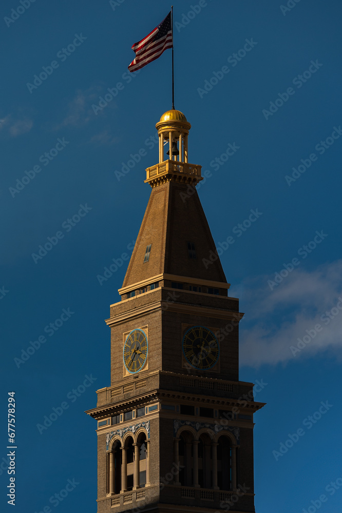Clock Tower in City