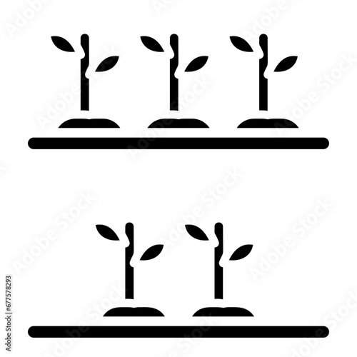 Sowing, seeding, cultivation, planting process, establishment icon and easy to edit.
