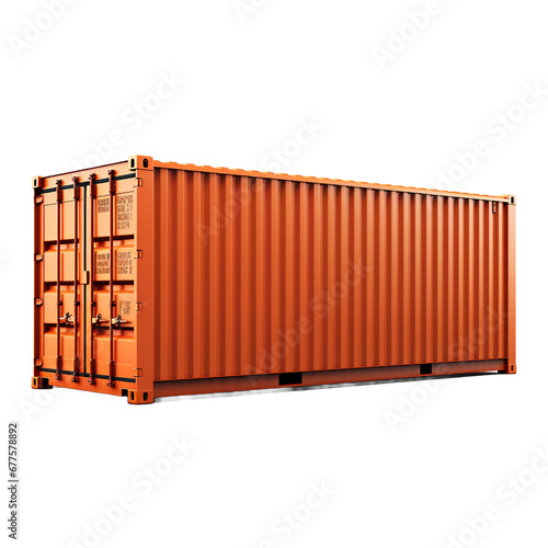 Container isolated on transparent background