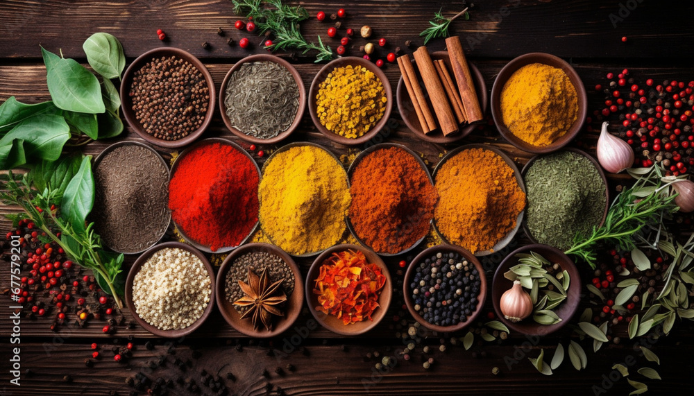 spices in the market  Generated by AI