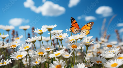 butterfly on a flower HD 8K wallpaper Stock Photographic Image  © AA