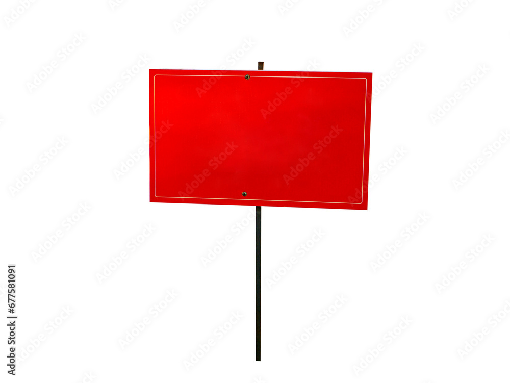 Red warning park sign isolated on background. Red sign in the park. Isolated image. Blank for mockup. Paste into template. Background image. Free space for text. Red warning park sign isolated on background. Red sign in the park. Isolated image. Blank for mockup. Paste into template. Background image. Free space for text.