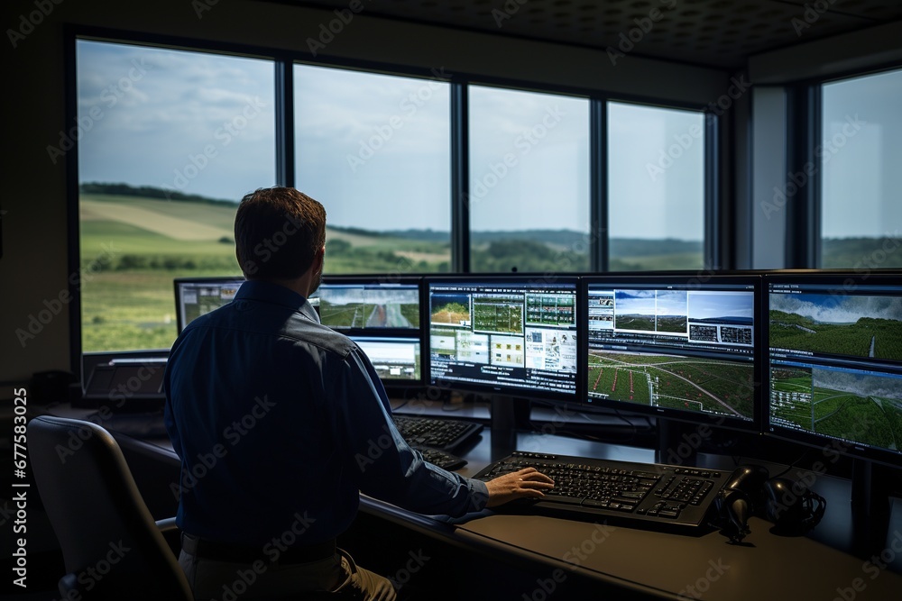 Modern Farm Control Center with AI Technology
Modern Farm Control Center with AI Technology