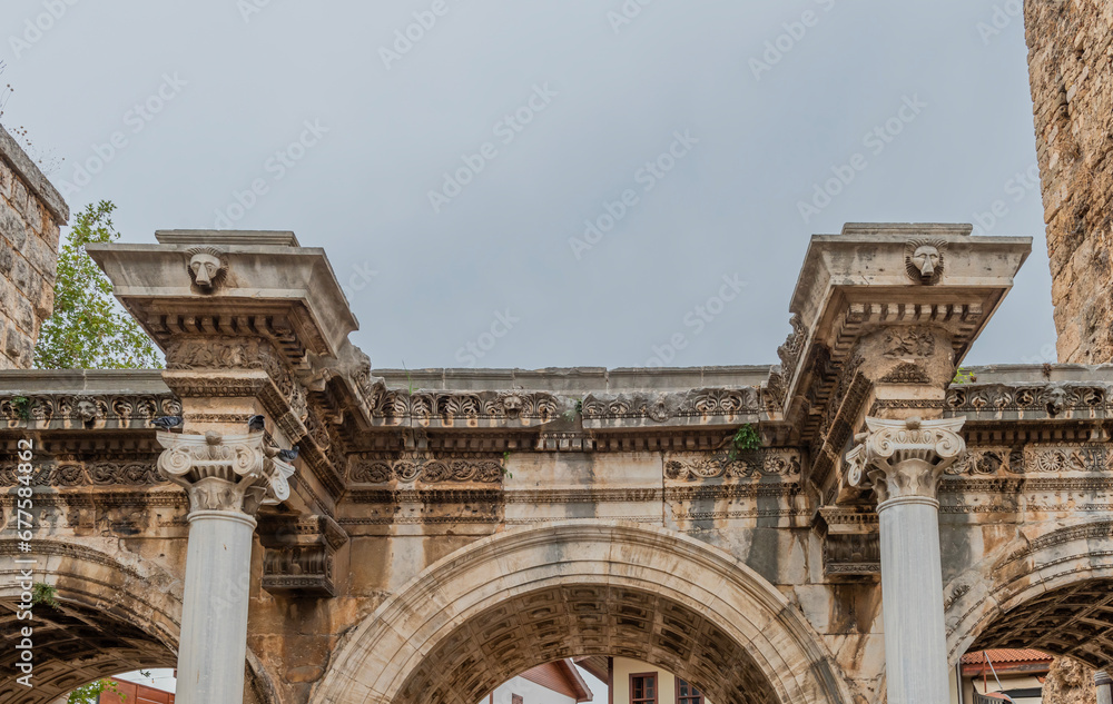 Hadrian's Gate, Antalya three gates.