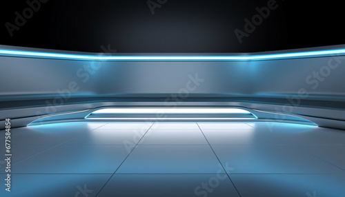 abstract blue background generating by AI technology