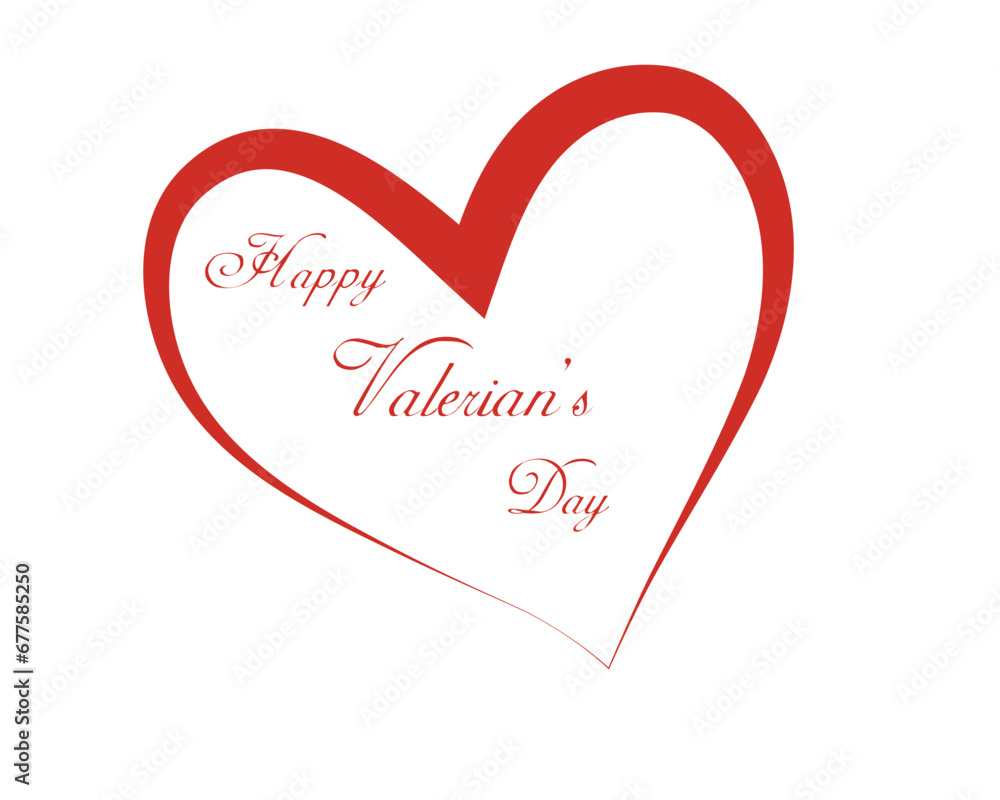 Happy Valentines Day card with heart and lettering. Vector illustration.
happy valentine's day card with heart shape vector template design, 