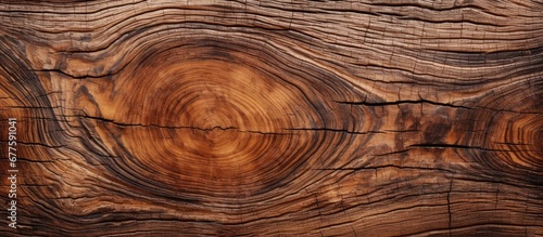 The abstract pattern on the hardwood plank mimics the texture of tree bark creating a captivating background for the portrait of a plant with intricate details and a striking resemblance to photo