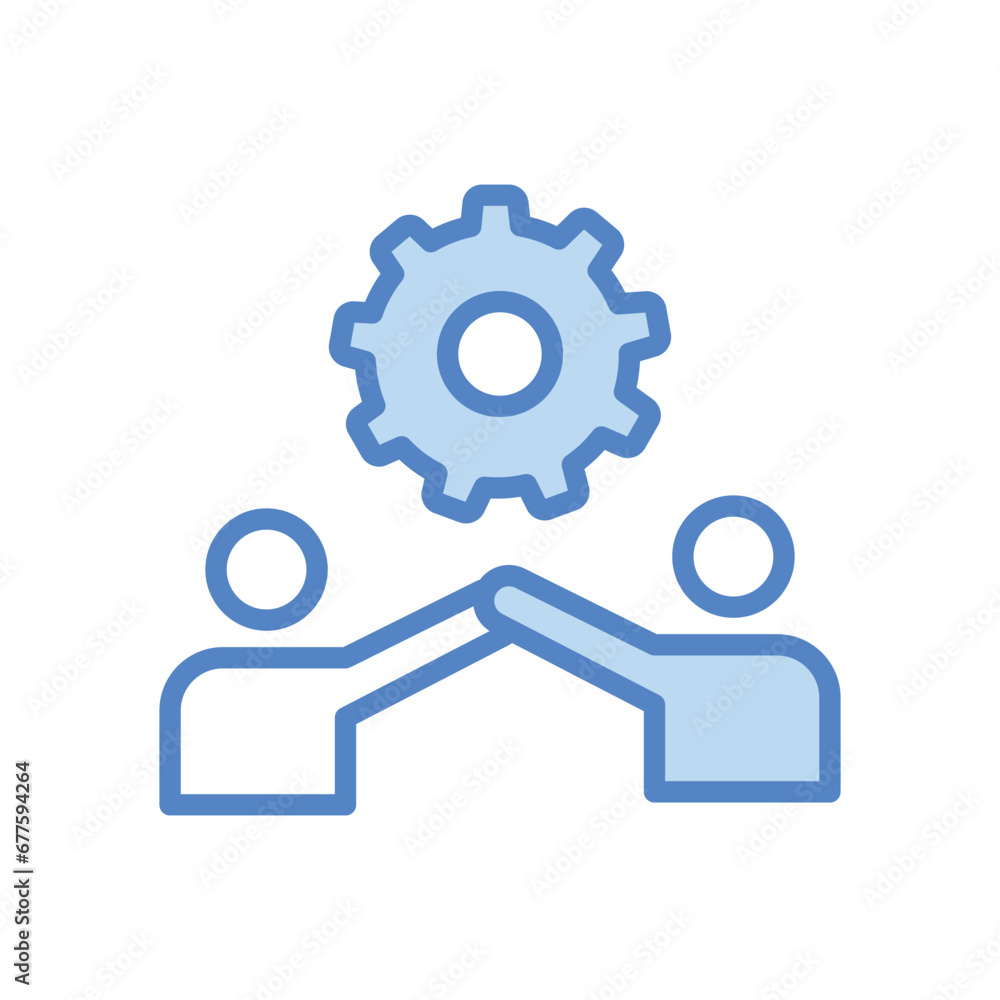 Teamwork icon isolate white background vector stock illustration. Teamwork icon isolate white background vector stock illustration.