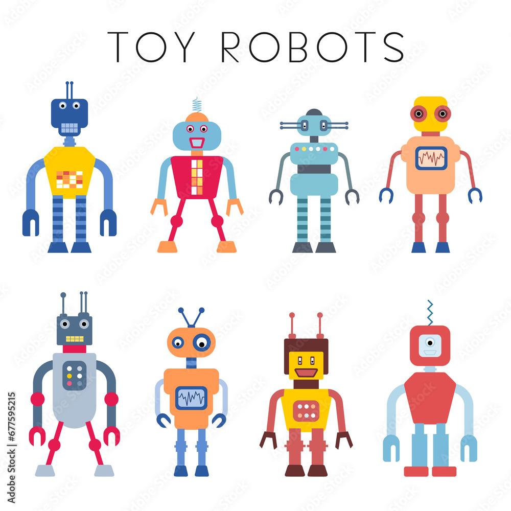 Toy robot set - retro robots collection PNG. Transparent PNG illustration. Toy robot set - retro robots collection PNG. Transparent PNG illustration.
