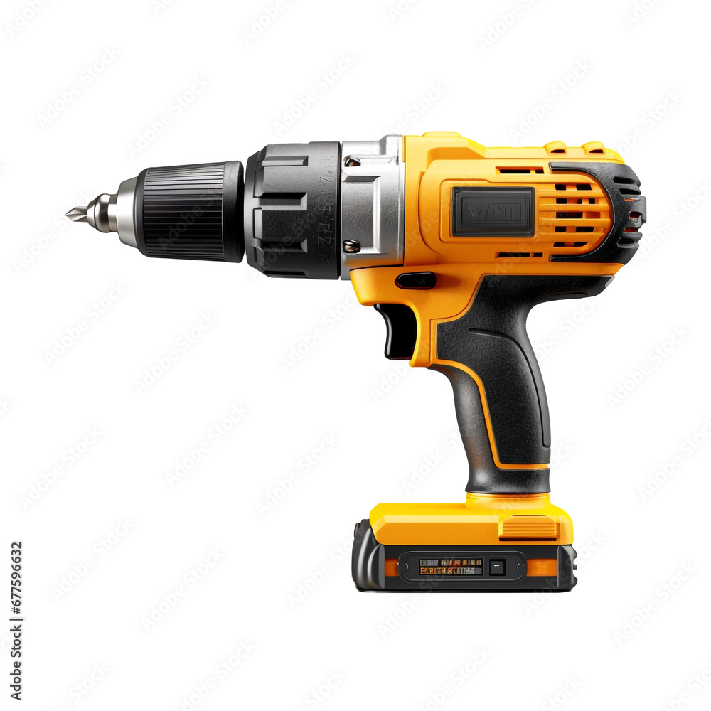 Drill isolated on transparent background