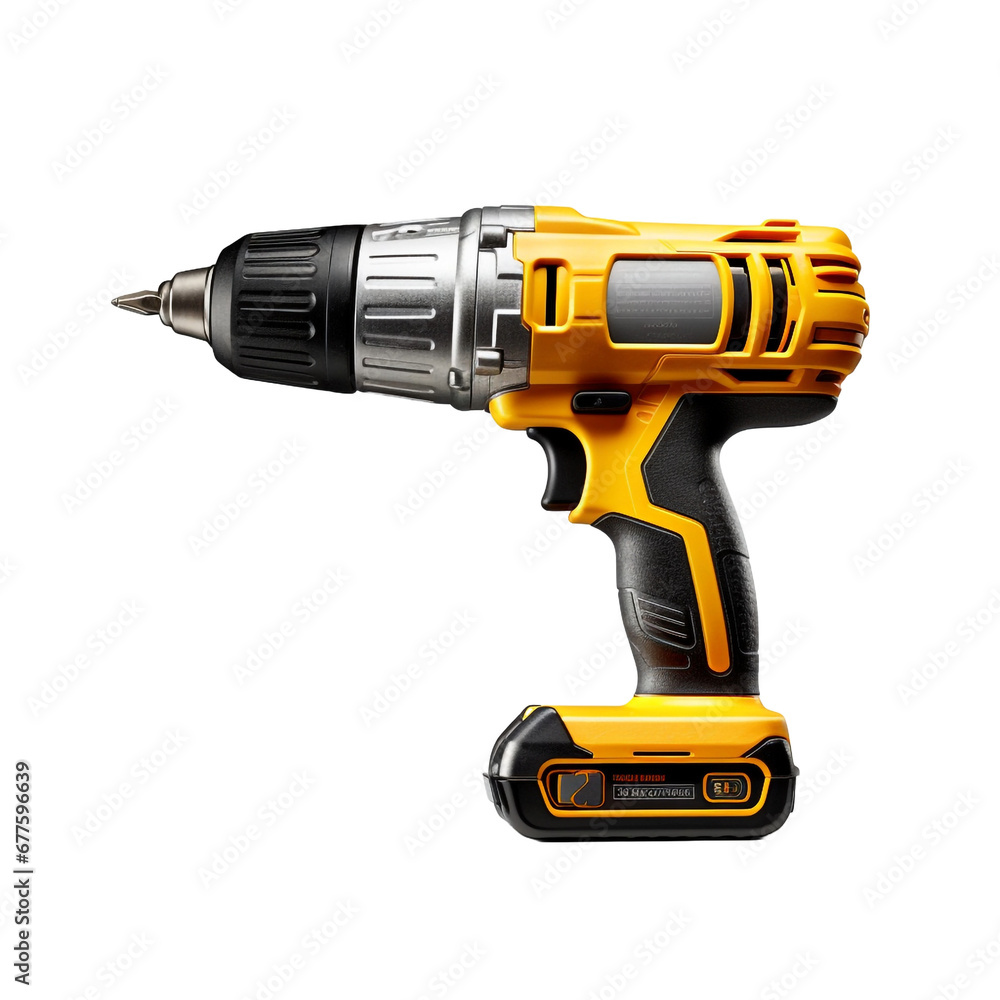 Drill isolated on transparent background