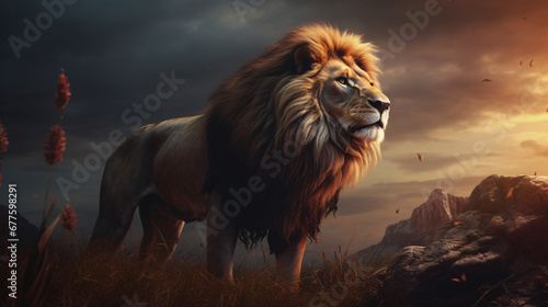 Lion in the wild. © UsamaR