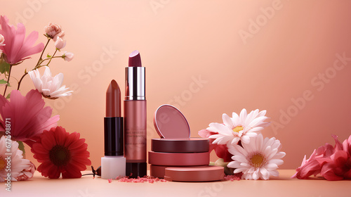 lipstick and rose photo