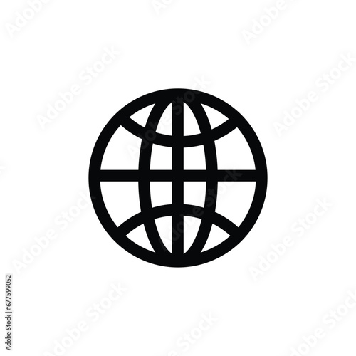 internet icon, go to web icon on white background. element for design
