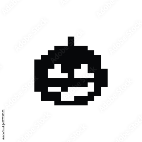 pumpkin icon siluet vector on white background. element for design