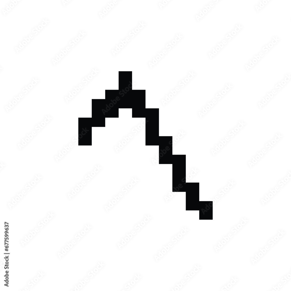 scyth icon pixel style isolated on white background scyth icon pixel style isolated on white background