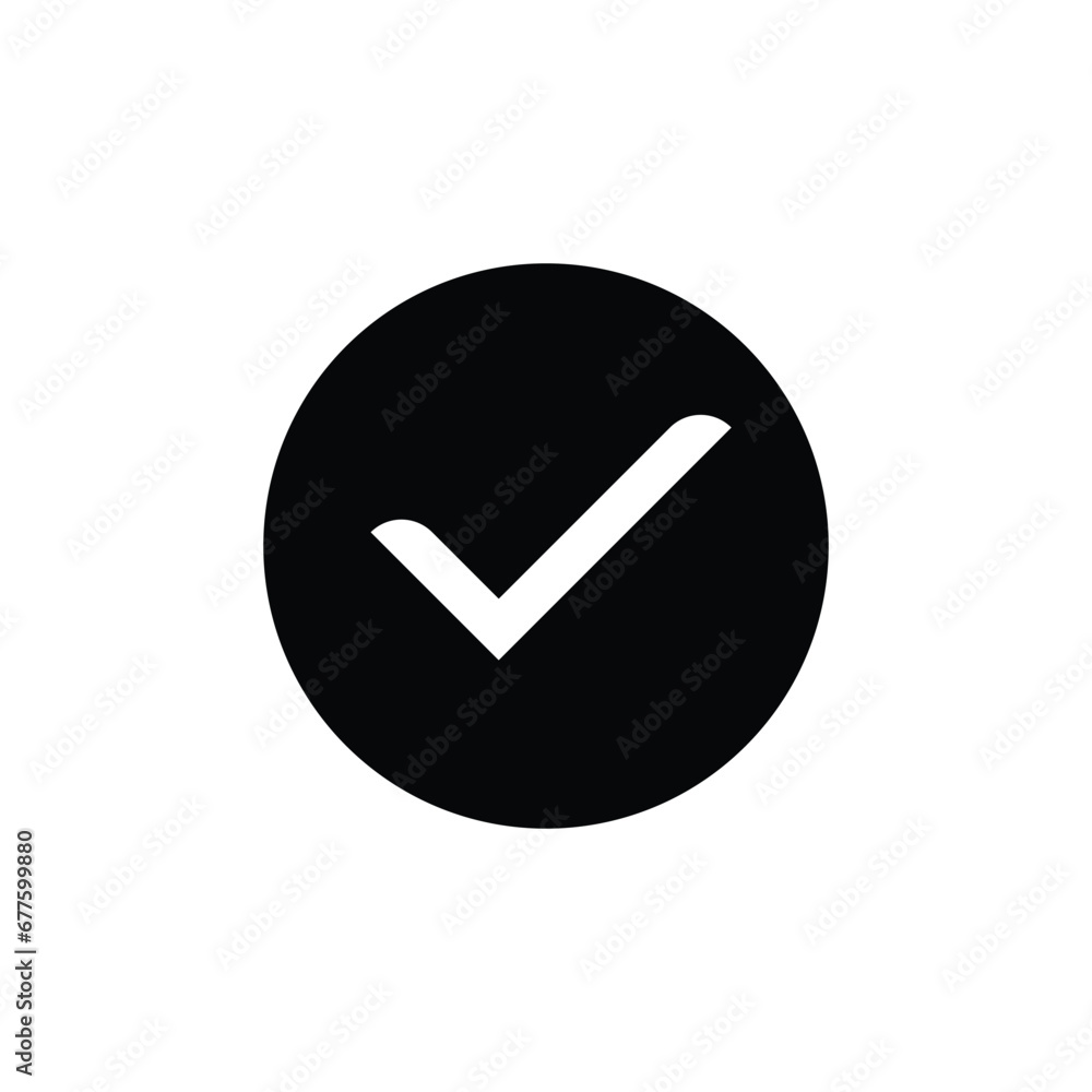 check icon on white background element for design check icon on white background element for design