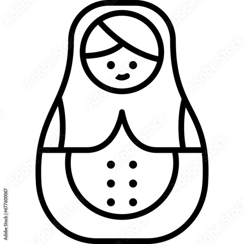 Matryoshka Doll Icon
