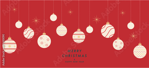 クリスマスバナー　フレームテンプレート　背景　オーナメント　おしゃれ