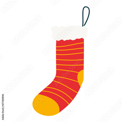 red christmas sock