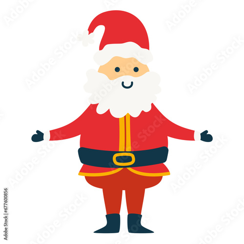 santa claus with a bag