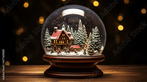 Magical Christmas snow globe © UsamaR
