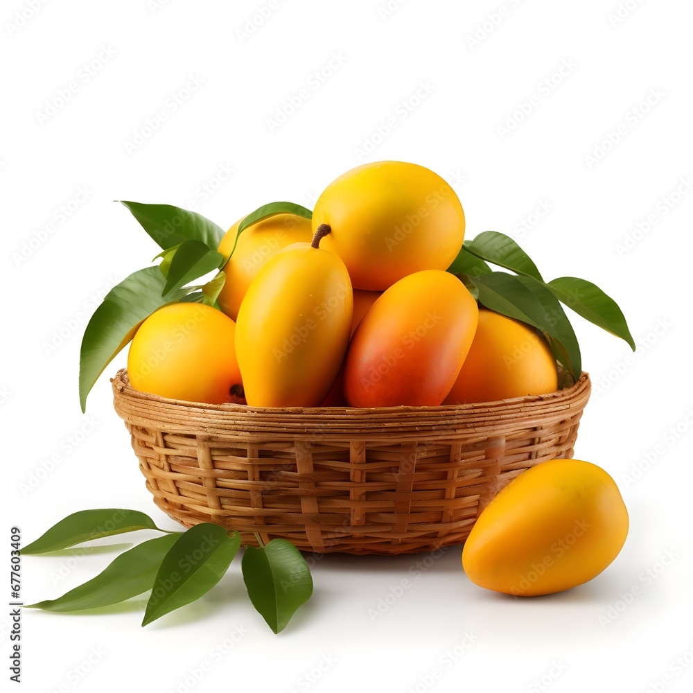 basket with apricots, basket with oranges
