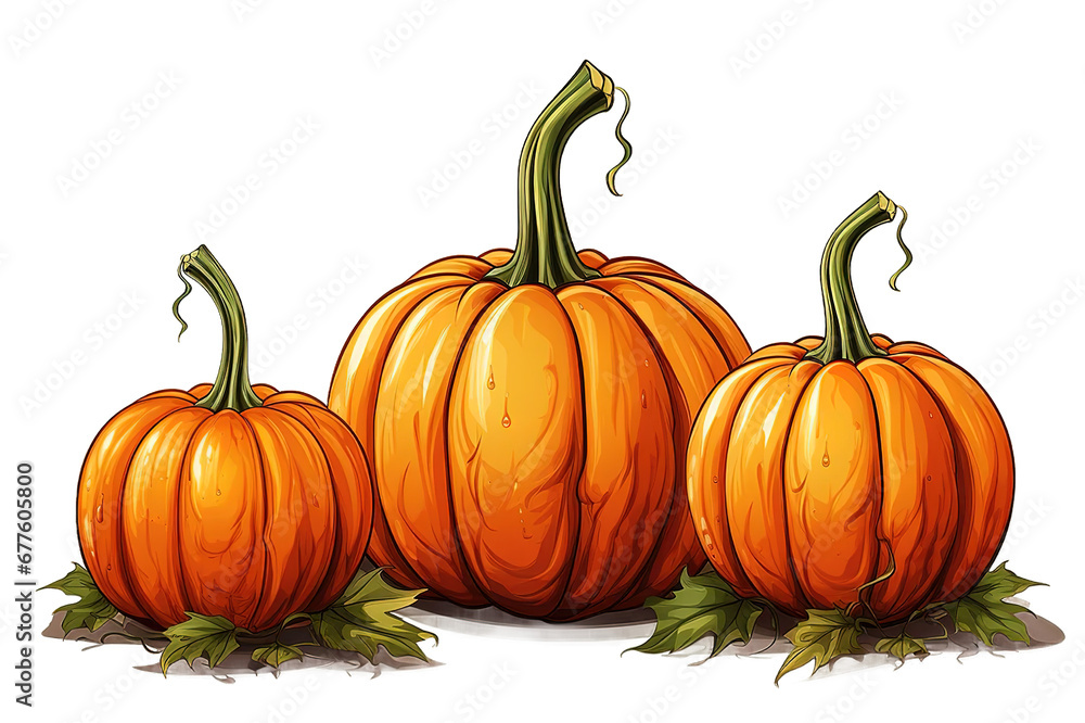 Halloween pumpkins and dark castle. isolated on PNG Background. Generative Ai. Halloween pumpkins and dark castle. isolated on PNG Background. Generative Ai.